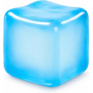 Ice Cube Squishy Fidget Toy, Slow-Rising Sensory Stress Cube for Relief & Focus, Desk Fidget for Adults (Blue)