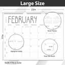 Guasslee Large 2027 wall calendar 12 month, Jan 2027-Dec 2027, 22"x17"