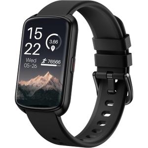 Fitness Tracker, Smart Watch for Women Men with 24/7 Heart Rate/Blood Pressure/Blood Oxygen Monitor,Sleep Tracker,Step & Calorie Counter, IP68 Waterproof Fitness Watches Compatible with Android&iPhone (Black)