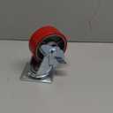 5"x2" Industrial Casters- Heavy Duty casters,Polyurethane Casters Wheel,Capacity up to 1000 Lb. Use for Platform Truck, U-Boat Cart,Workbenches(1 Brake)