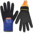 LOCCEF 2 Pairs Winter Work Gloves for Men and Women, Freezer Gloves for Work Below Zero, Thermal Insulated, Super Grip, Medium