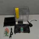 AQUANEAT Fish Tank, 1.2 Gallon Aquarium, Small Betta Fish Tank Starter Kit with LED Light and Water Filter Pump, Rectangular