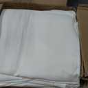 10-Pack Ivory Tablecloths for Rectangle Tables, 60 x 120 Inches, Stain-Resistant Polyester Fabric for 6 Foot Tables - Washable Table Covers for Weddings, Banquets, Birthday Parties, Events