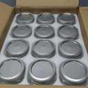 Tebery 24 Pack Home Glass Mason Jars with Silver Metal Lids and Bands, 7.6 OZ Wide Mouth Glass Canning Jars for for Canning, Preserving, Meal Prep, Overnight Oats, Jam, Jelly