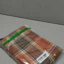 AQOTHES Plaid Fall Tablecloth Thanksgiving Rectangle 60x84 Inch, Rust Orange Table Cloths Autumn Decorations, Polyester Fabric Table Cover for Harvest Party Dining Farmhouse Kitchen Decor