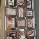 J.M.Deco Collage Picture Frames for Wall Decor, 18-Opening Reunion Family Friends Picture Frame Set, 4x6 Photo Frames for Living Room Bedroom, Gallery Puzzle Collage Wall Hanging, Mother's Day Gift, Gold