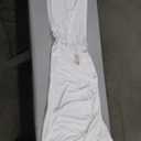 Iwemek Two Pieces Set,Pants and Top, White Colot, Size XL