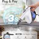 Handheld Steam Cleaner for Home 3s Instant Heat-Up No Need to Wait, Upgrade 2 LB Light Weight Easy Refill Portable Steamer Cleaner for Furniture Couch Grout Walls Kitchenware (White)