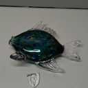 Large Glass Fish Figurine for Home Decor, Hand Blown Art Glass Ocean Animal Statue, Decorative Coastal and Beach Themed Sculpture for Table, Shelf, Bathroom, Living Room or Office