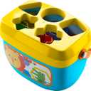 Fisher-Price Stacking Toy Baby's First Blocks Set of 10 Shapes for Sorting Play for Infants Ages 6+ Months