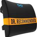 Everlasting Comfort The Original Lumbar Support Pillow for Office Chair - Improves Posture, Promotes Back Pain Relief - Superior Back Support for Gaming and Desk Chairs - Lumbar Pillow for Car, Couch