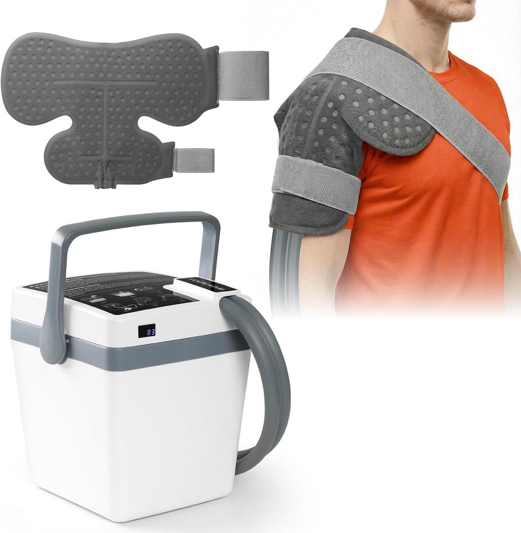 YOUKADA Cold Therapy Machine for Shoulder After Surgery, 4 Customizable Modes, Adjustable Cooling for Post-Surgery Recovery & Arthritis Pain Relief