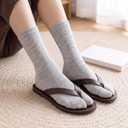 Jeyiour 12 Pairs Japanese Tabi Split Toe Socks for Men Women | Elastic Japanese Split Toe Socks Available in White, Black and Gray. Designed for Flip Flops, Kimono and Daily Casual Wear.
