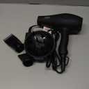 JINRI Hair Dryer, 1875W, 3 Heat & 2 Speed, with Diffuser, with Concentrator, Detachable Air Intake, Ionic Technology & Infrared - Black, Hanging Strap, Non-Foldable JR-108