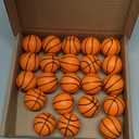 Hooqict Mini Basketball Stress Ball 25 Pack Mini Basketballs Small Foam Sports Ball for Kids Anxiety Relief Toy Basketball Gifts Sports Party Gift Bag Fillers