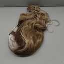 KOME Dirty Blonde Synthetic Lace Front Wig,136 Curly Glueless Wigs for Women Daily Use 26IN