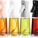 Lallisa 4 Pcs Oil Sprayer for Cooking 180 ml Glass Olive Mister Oil Dispenser Bottle for Kitchen Vinegar Spritzer for Air Fryer Gadgets Making Baking Frying Bbq Salad Accessories