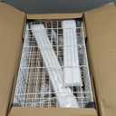 HOMEFORT 5-Shelving Unit, Adjustable Wire Shelving, Metal Wire Shelf Rack Organizer for Kitchen, Pantry, Closet, Bathroom, Laundry, White,21" W x 11" D x 53" H