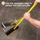 FURemover Sweep Pet Hair Rubber Broom with Carpet Rake and Squeegee, Ideal for Tile, Carpet and Hardwood, Disassembles for Easy Storage