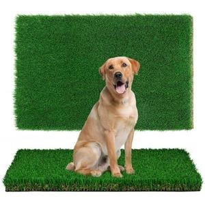 Fake Grass Pee Pad for Dogs -23.6*31.5inch , Artificial Grass, Dog Puppy Potty Training GrassPatio Grass Rugs IndoorOutdoor, Garden Lawn Decoration (19.7*24.8*1.55inch)