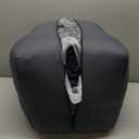 ONBRILL Giant Bean Bag Chairs for Adults with Ottoman, Faux Fur Boneless Chaise Couch Filler with Memory Foam,Large BeanBag Lounge Lazy Floor Sofa Accent Chair for Living Room,Bedroom & Game Rooms (Blue)