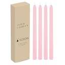 Simply Soson Pink Taper Candles 10 inch Dripless, Set of 4, Dripless Taper Candle Sticks, Tall Candlesticks Long Burning Perfect for Dinner, Wedding, Party or Christmas Tapered Candles Decor