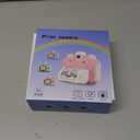 Instant Printing Camera for Kids with Color Pens- Kids Selfie Camera. Image and Video Recorder, 12MP Photo Shooting, 180-Degree Rotating Feature. Gift for Ages 5, 6, 7, 8, 9, 10 (Blue)