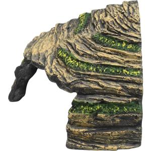 EATAKWARD Gecko Hide Shale Scape Step Ledge, Reptile Cave Hideout Tank Accessories Decorations, Ideal for Reptiles, Amphibians, Leopard Gecko, Lizard, Frogs, Turtle (Like Stone, 6 * 6 * 4inch)