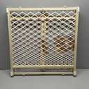 Toddleroo by North States - Diamond Mesh Wooden Baby Gate: Pressure Mounted Baby Gate for Doorways - Adjustable 26.5 to 42 Inches Wide - 23 Inches Tall