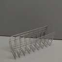 4 Pack Pot Lid Holder Kitchen Pot Lid Organizer Cabinet Rack Suitable for Bakeware, Dish, Plate, Pots & Pans, Cutting Boards, Serving Trays, Reusable Containers in Cabinet Pantry (Silver)