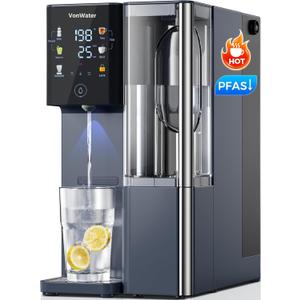 CT910H Reverse Osmosis Water Filter Countertop, 3S Instant Hot RO Water Filtration System, 7-Stage Water Purifier with Portable Pitcher, NSF/ANSI 372,42,58, Reduce TDS PFAS, No Installation