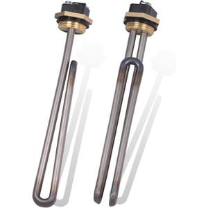 2 Pack Titanium HE 55220 Water Heating Element,for EcoSmart ECO POU6 ECO8 ECO11 Rheem, Eemax, Richmond element for water heater,Electric Tankless Water Heater Element Replacemen,5.5kW 220V or 6kW 240V