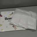 BomKinta Crew Slouch Socks Women - Retro Scrunch Short Sock - Soft Solid Ankle Socks Size 5-11 (White White White -3 Paris)