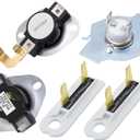 BlueStars 3387134 Cycling Thermostat 2-Pack 3392519 Dryer Thermal Fuse 3977393 Thermal Cut-Off Switch 3977767 High-Limit Thermostat Dryer Repair Kit - Compatible with Whirlpool Kenmore Maytag Dryers