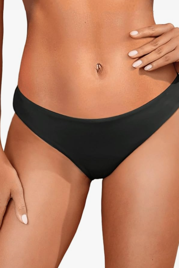 Tempt Me Women Low Rise Bikini Bottoms - Moderate Coverage Bathing Suit Bottoms Low Waisted Swimsuit Bottoms Brief 2025 L