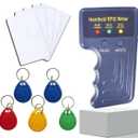 Handheld 125khz RFID Reader Writer,AWID and HID Copier with 5 T5577 Keyfobs & 5 White Cards