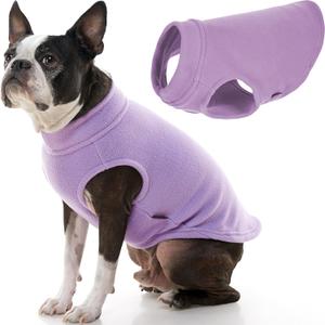 Gooby Stretch Fleece Vest Dog Sweater - Lavender, 2X-Large - Warm Pullover Super Stretchy Fleece Dog Jacket for Large Dogs (XX-Large Length (18.5"))