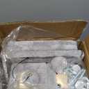 Karolpar 32" Cat Scratching Post for Indoor Cats, Sisal Cat Scratcher with Plush Perch, Large Scratch Post with Bed, Removable Cover, Sisal Fabric, Light Grey