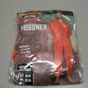 Spooktacular Creations Orange Prisoner Jumpsuit Costume Men, Orange Jumpsuit Women with Name Tag, Halloween Costumes Adult (Orange, S)