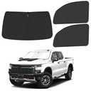ULROLIT Front Windshield ＆ Side Window Sun Shade for 2019-2025 Chevy Silverado 1500, Double Cab Crew Cab 4Door, Foldable Window Sunshade Sun Visor Protector, Window Shades Blocks UV Rays, Pack of 3