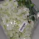 DearHouse 6 Pack Artificial Fake Wisteria Vine Ratta Hanging Garland, 3.75 Feet/Piece Silk Flowers String Home Party Wedding Decor (6PCS-Large White Wisteria)