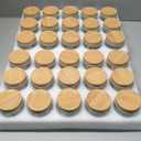 Accguan Mason Jars, Glass Jar 8OZ With Regular Lids(Wood Grain Iron Lid), Ideal for Jam, Honey, Wedding Favors, Shower Favors, 30 Pack