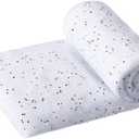 KENANLAN Christmas Snow Blanket 30x40 inches Christmas Artificial Snow Glitter Decoration Fake Snow Sheet White Cotton Rolls Christmas Snow Rug for Christmas Decoration