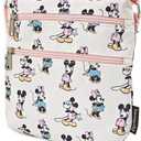 Loungefly Disney Passport Crossbody Bag Mickey Minnie Mouse Pink Pastel Print