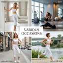 we fleece Women's Capri Leggings for Women Yoga Pants Women Workout Leggings Capri Pants Soft Women Yoga Leggings (White, XL)