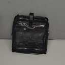 Clear Toiletry Bag with TSA Liquids Travel Bag, Hanging Travel Transparent Makeup Cosmetic Organizer, Waterproof Carry On Airline 3-1-1 Compliant Bag Quart Sized Luggage Pouch (Black-Clear)