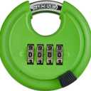 Combo Lock 4 Digit Heavy Duty Discus Padlock for Sheds, Storage Unit, Gate,Garages and Fence(Green)