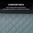 Car Armrest Cushion, Car Center Console Cover, Leather Armrest Cover for Car, Universal Middle Console Cushion with Storage Box, Cup Holder, Phone Slot, Waterproof Interior Accessories (Light gray)