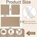 Wenqik 3 Pcs Waterproof Cushion Covers(Not Includes Cushion) 48'' x 24'' Outdoor Patio Furniture Seat Covers Fade Resistant Replacement Slipcover with Zipper for Outside Couch Swing Sofa(Beige)