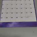 24" x 36" 2026 Wall Calendar Dry Erase - Folded Large Starry Sky Wall Calendar 2026, Wet & Dry Erasable, Laminated 12-Month Annual Yearly Planner, Reversible, Horizontal/Vertical, Purple